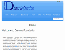 Tablet Screenshot of dreamadoption.org